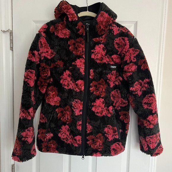 TNA Floral Print Sherpa Fleece - Picture 1 of 6